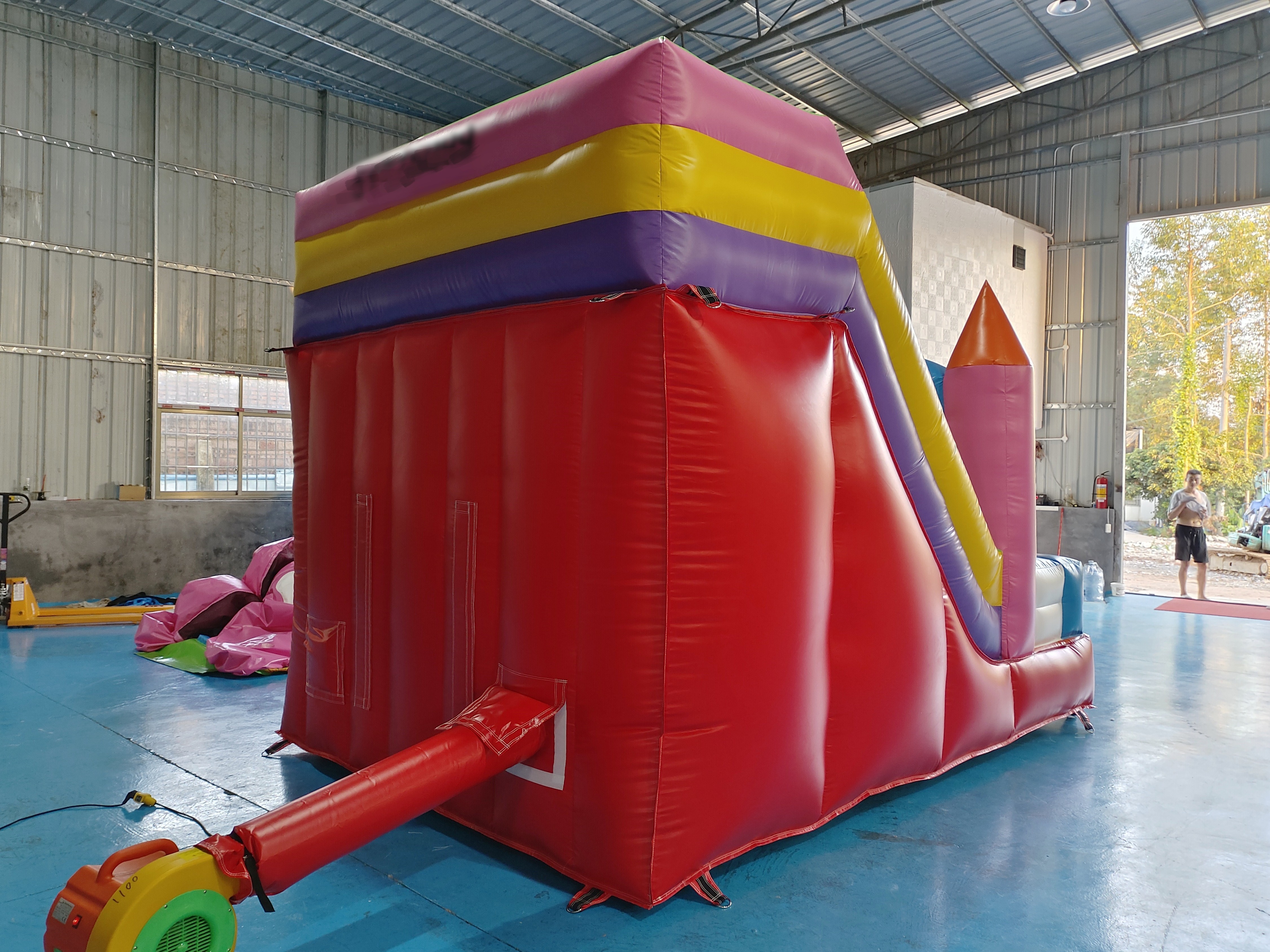 Commercial Digital Printing Inflatable Dry Slide Mickey Mouse Cartoon Inflatable Castle For Outdoor For Kids
