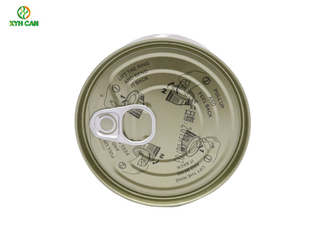 2 Piece Can Food Soup Packaging Round Bowl Shape with White Oil Inner