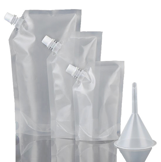 biodegradable Portable Water Bag Transparent Beverage Oil Packing 8OZ 16OZ 32OZ liquid packaging Doypack