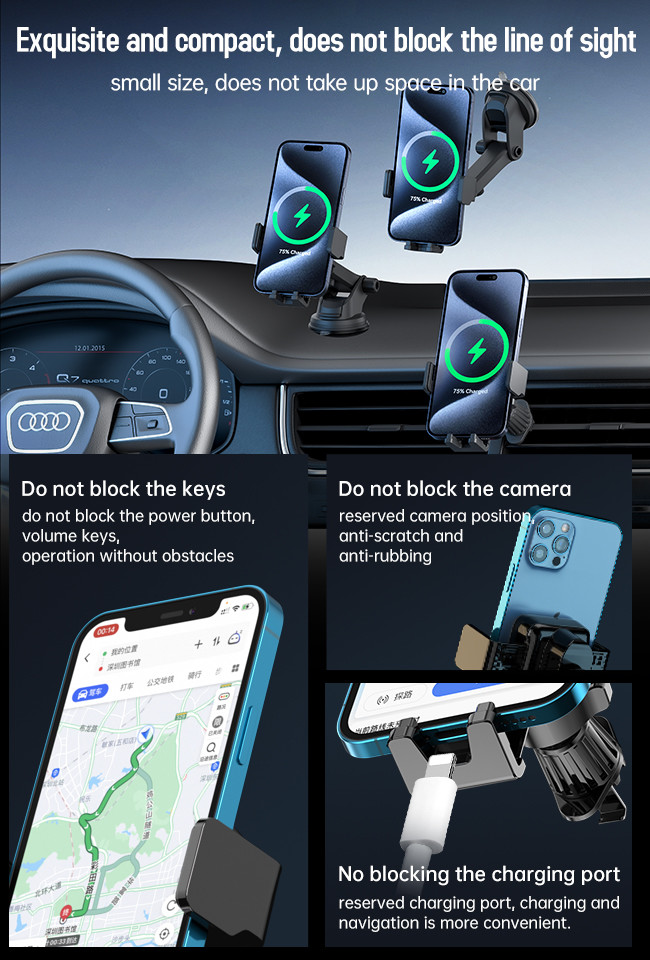Compatible Car Phone Holder Small Screen Magnetic Car Phone Holder