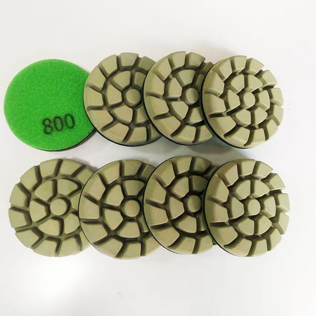 3 inch 80mm ceramic transitional diamond grinding pads wet/dry use for concrete scratches removal
