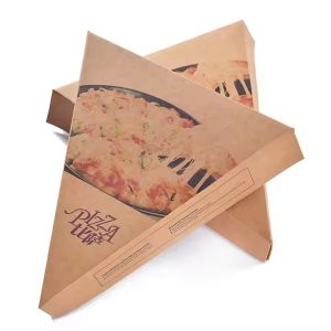 Custom Kraft Paper Pizza Boxes , Customized Sizes and Color Pizza Packaging Box