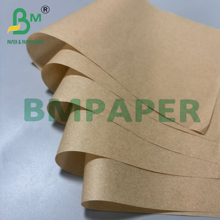 38g Brown Greaseproof Paper 100% Virgin Pulp Waxed Wrapping Board