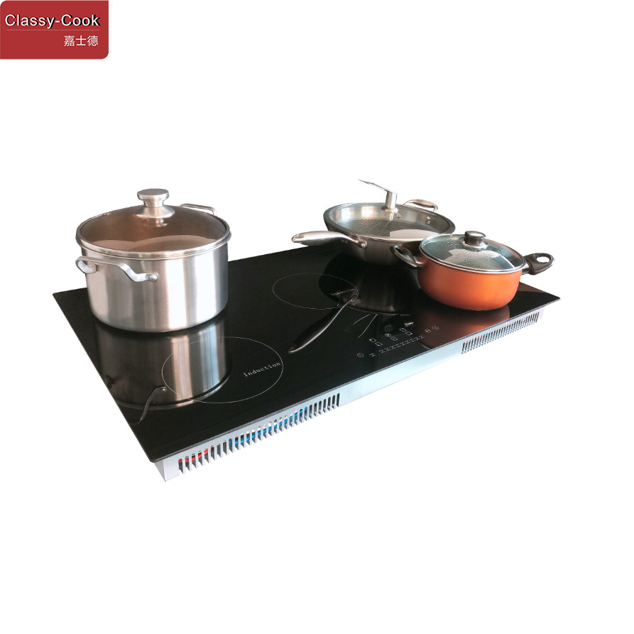 Schott Ceran 240V Ceramic Smooth Glass Free Zone 5 Burner Induction Hob Built In