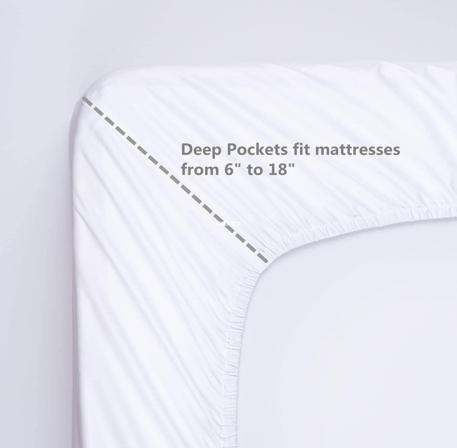 3pcs Luxury Softest 1500 Thread Count Egyptian Fitted Bed Sheet for Hospital Bedding