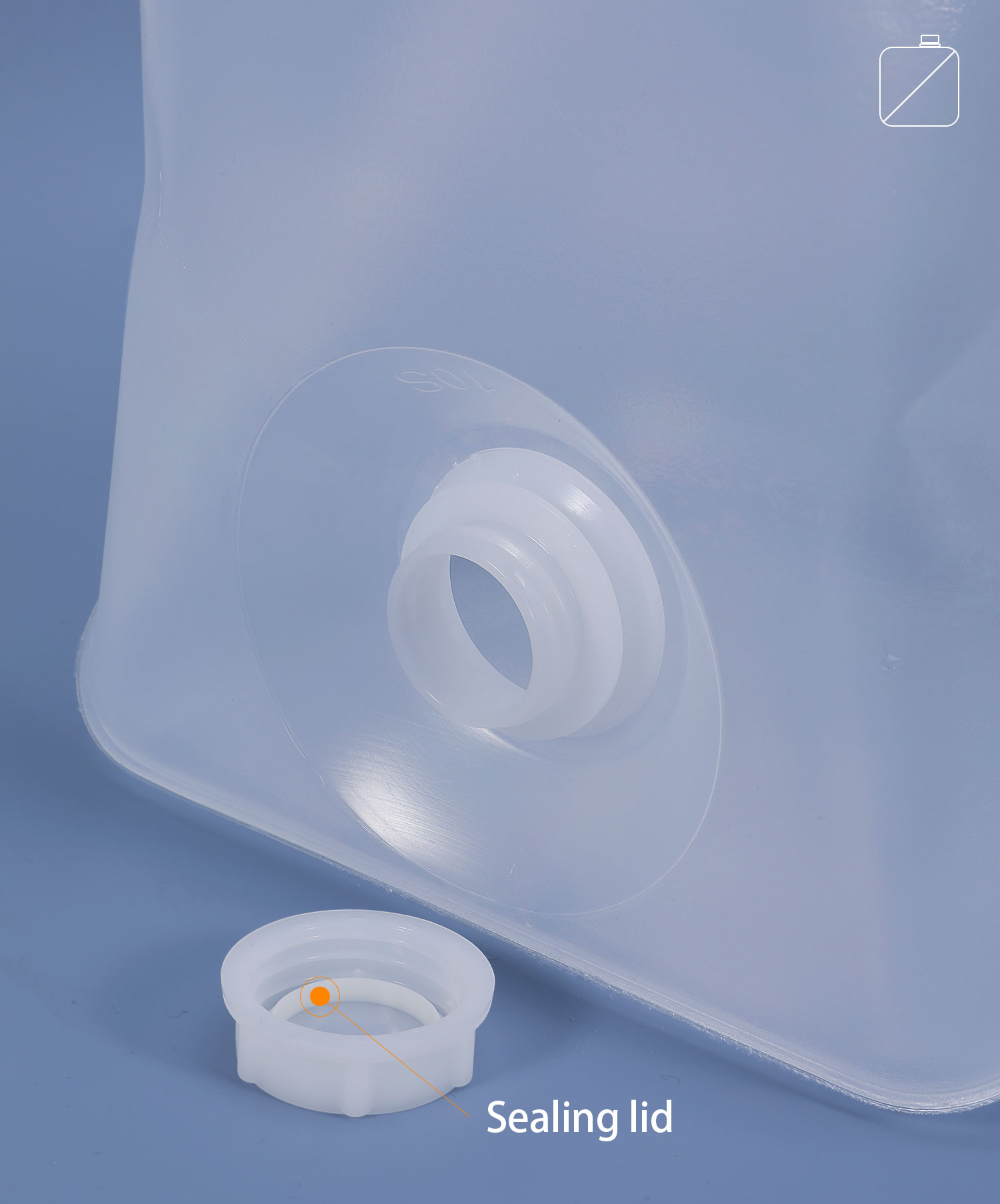 Custom Size Accepted 20L Outdoor Collapsible Jerry Can Water Container With Plastic Tap