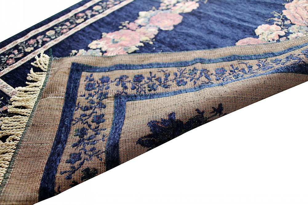 Plush Pile Height Abstract Pattern Cotton Yarn Embroidery Muslim Islam Prayer Mat