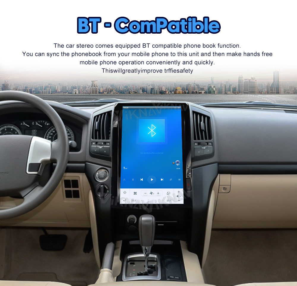 128G Android 11 Car Radio Multimedia Player For Toyota Land Cruiser 200 LC200