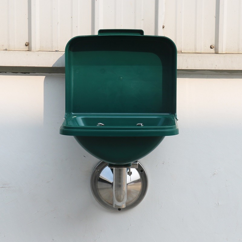 Round bracket Anti-corrosion Wall-mounted ABS-cover ABS basin eye washer ,eyewash station Auto open and close