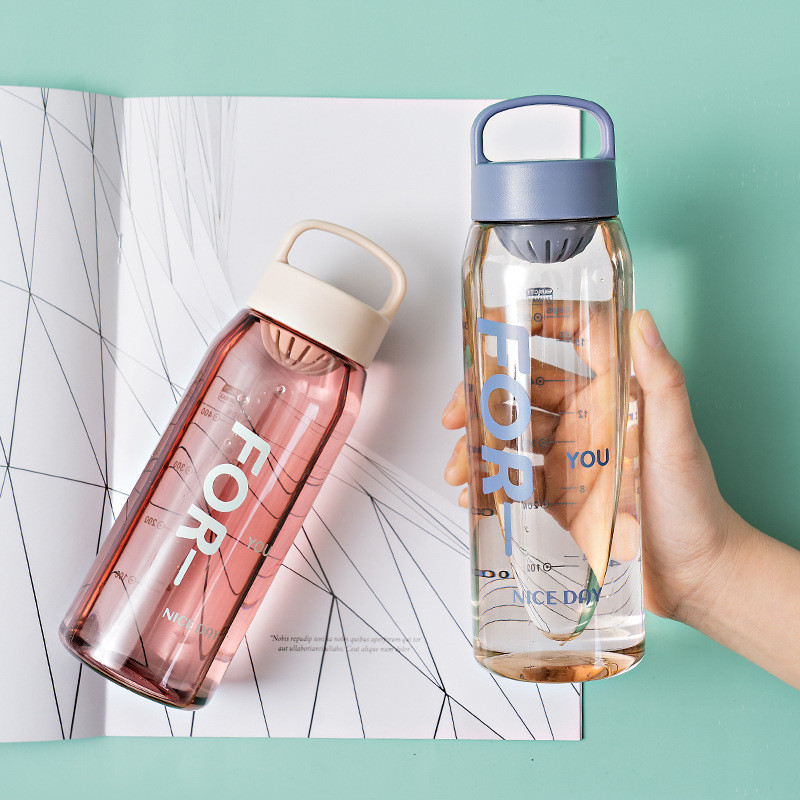 50 Oz 700ml Water Bottle Plastic Flower Tea Personalized Plastic Water Bottles In Bulk With Printing Logo For Sports Offices Homes