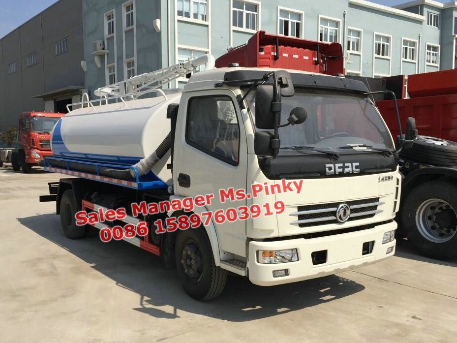 6000Liters Fecal Suction Tanker Truck Vacuum Suction Truck Euro 3 Certificate