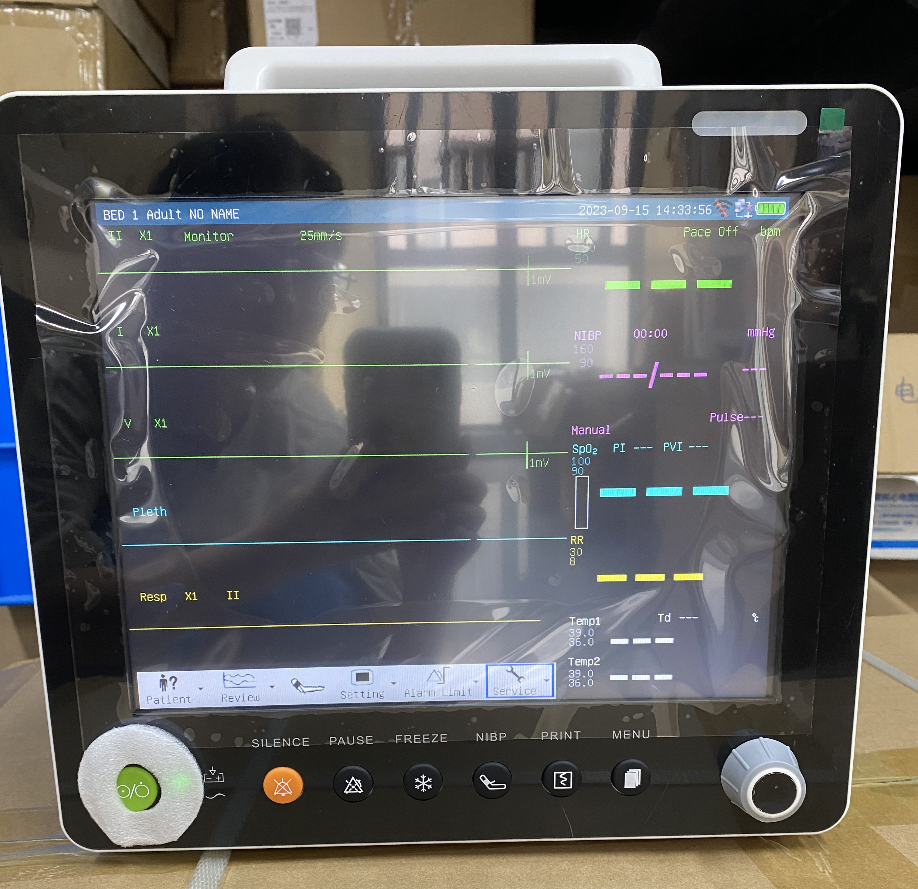 Pm-9000gta2 Hospital 12.1 Inch HD Screen Multi Parameter Vital Sign Patient Monitor