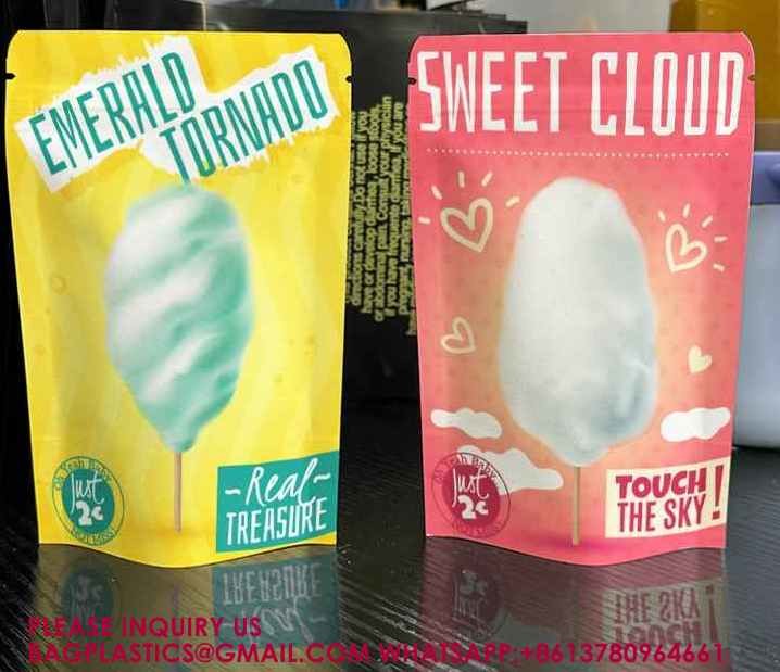 Packaging Sweets Tea Biscuits Aluminium Foil Bags Self-Standing Zipper Packaging Bags