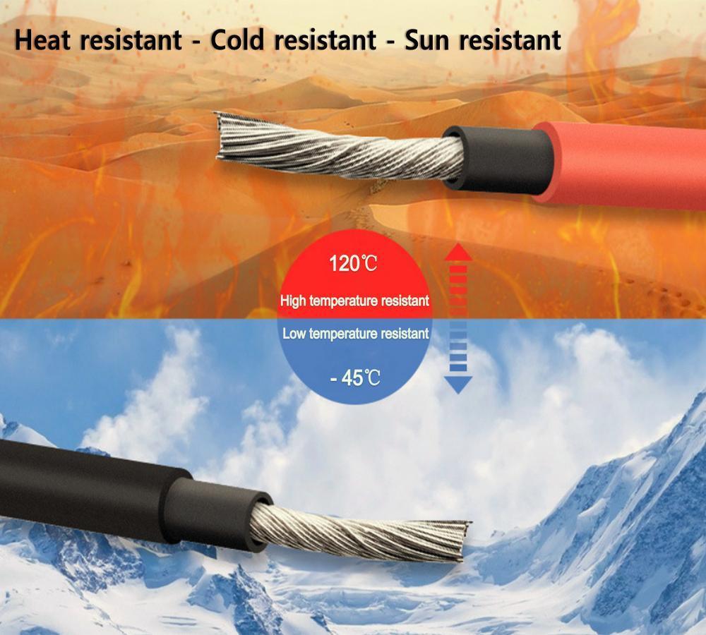 Solar Cable Interconnecting Solar Panel Cable Photovoltaic PV H1z2z2-K Cable 4mm2 6mm2 Electric Cable Wire