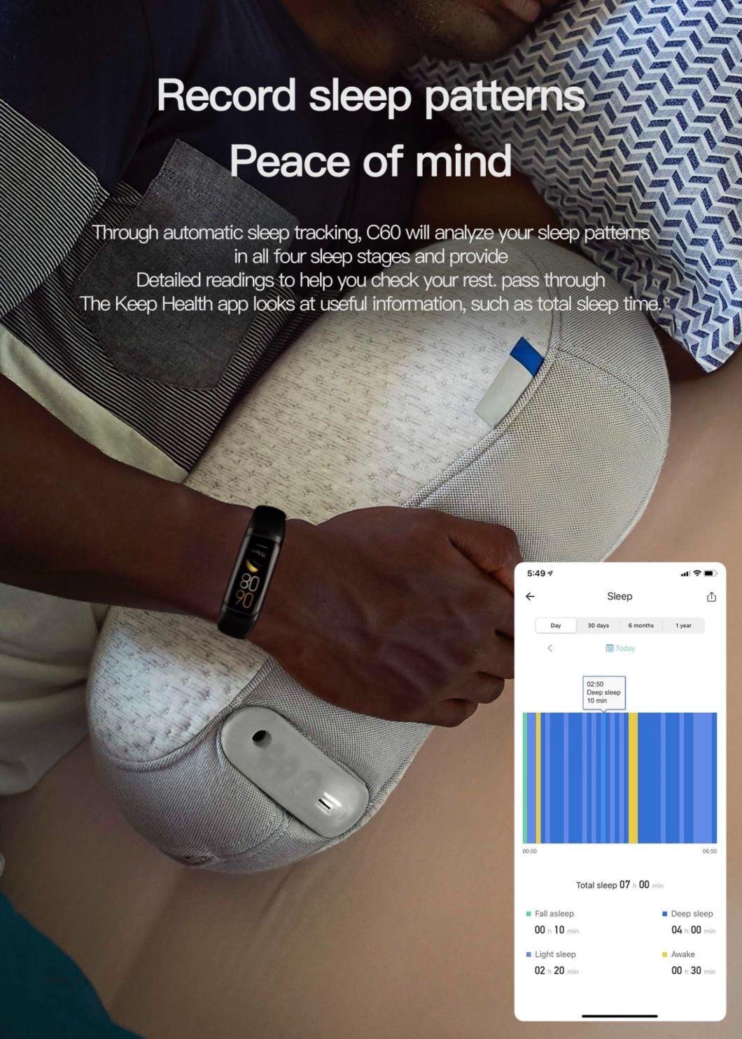 Reloj Inteligentes Zc60 Bracelet Bt Call Wireless Charging Smart Watch Zc60 M4 M6 Information Receiving Smart Watch Bracelet