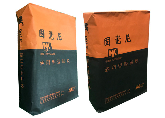 Tile Glue Industrial Multiwall Paper Bags 15kg 20kg 25kg 1-4ply