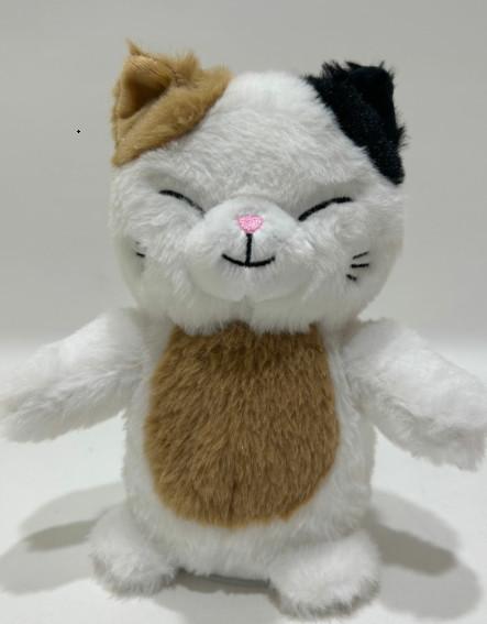 Talking calico cat, Repeats What You Say Plush Animal Toy Electronic calico cat