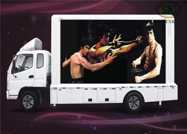 P10 Super thin Waterproof SMD3528 Mobile Truck LED Display Board , 10000dots/sq