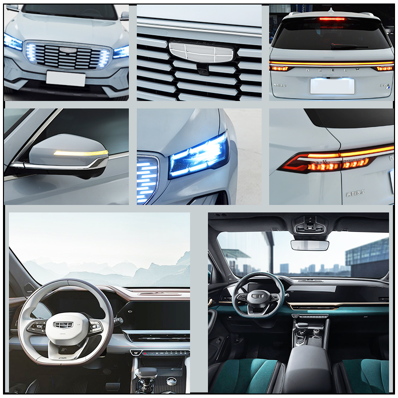 Geely Monjaro 2024 Model Petrol Car 2.0T 238HP L4 with Metal Roof Rack and Front Disc Rear Disc Brake System