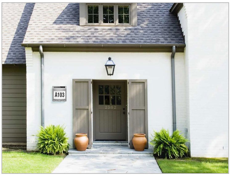 DC 4V Outdoor Solar House Number LED Door Sings Wall Stainless Steel 500mAh