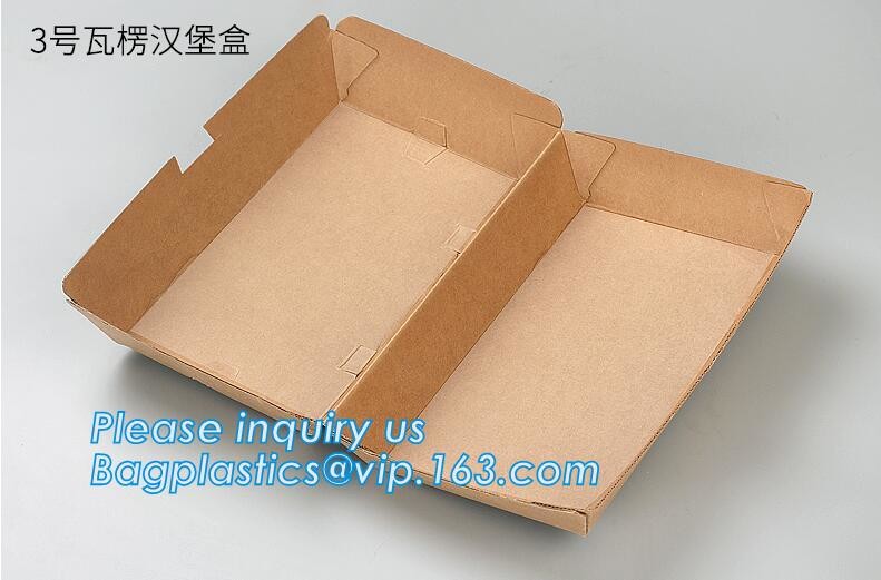 Cheap Cardboard foldable kraft paper lunch box with window,Lunch noodle fast food kraft paper box by customized logo pri