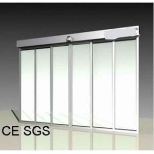 Silver Aluminum frames Telescopic Sliding Door Width 3000-6000 mm Open time 0-9 s