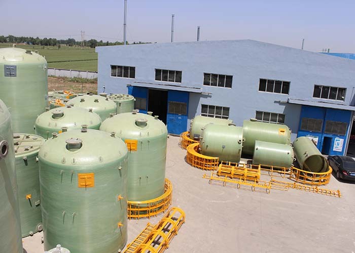 Methane Gas Storage Tank Biogas Equipment FRP Cylindrical Container