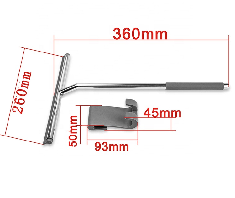 Aluminum Handle Stainless Steel Shower Squeegee