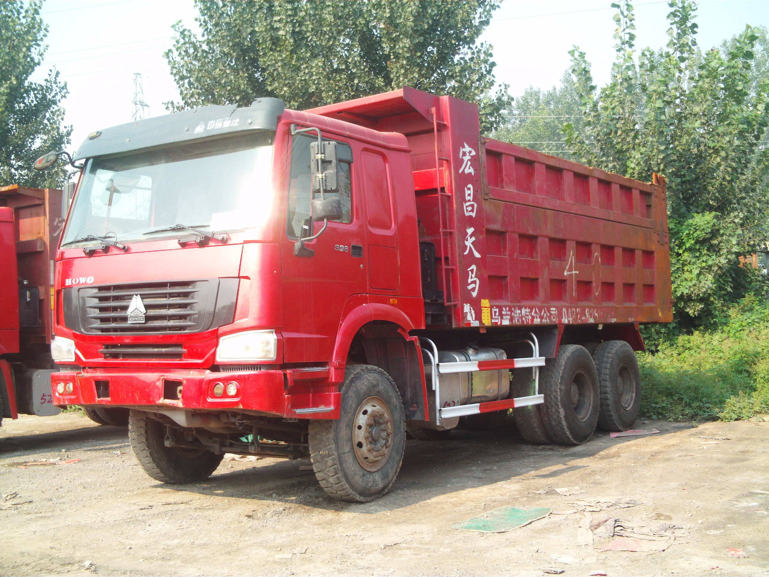 6 wheel Tipper Dump Truck Front Lifting For Base Rock Topsoil Asphalt