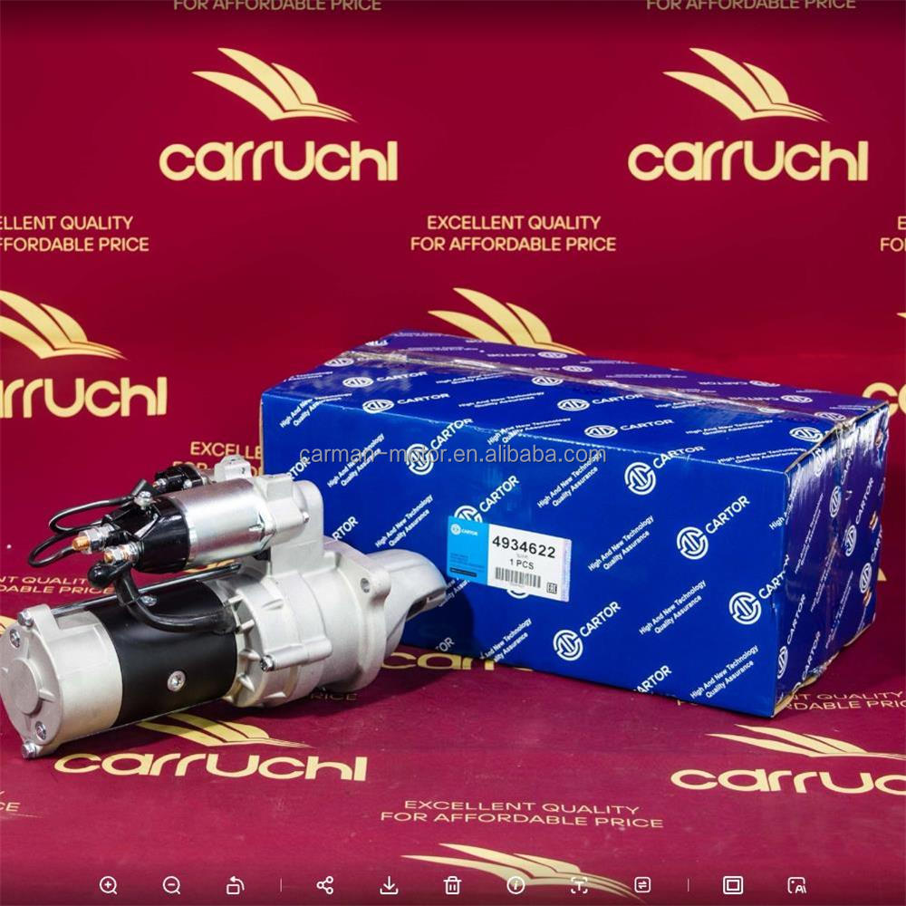 24V 6KW 10T Dongfeng Cummins DCEC 6BT 5.9 Engine Starter Fit for Shacman Construction Machinery