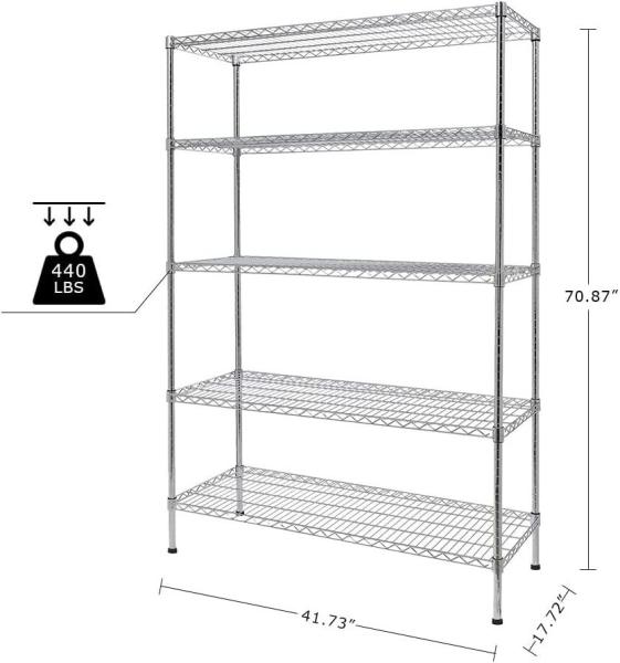 Rk Bakeware China Foodservice Commercial Green Epoxy Coated Wire Shelving 18 X