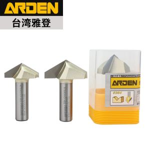 1/4 X 3/8 CNC Wood Bit V Type Slotting Cutter Arden 0304 Cnc Wood Mill