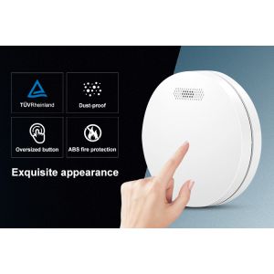 85 DB Wireless Interconnected Smoke Alarm Smoke Detector With ABS CMaterials