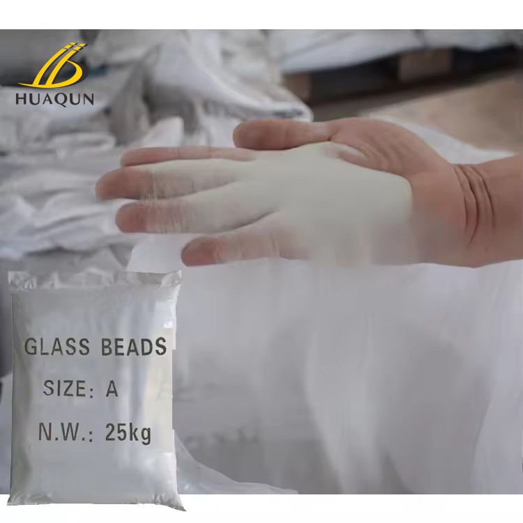 Road Marking Reflective Glass Beads Improve Visibility Enhance Safety 0.5-2.5 Mm Sizes Durable Material Two Types