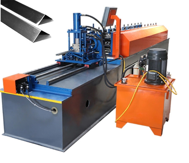 V Shaped Equal Angle Bar Steel Roll Forming Machine Plc Touch Screen