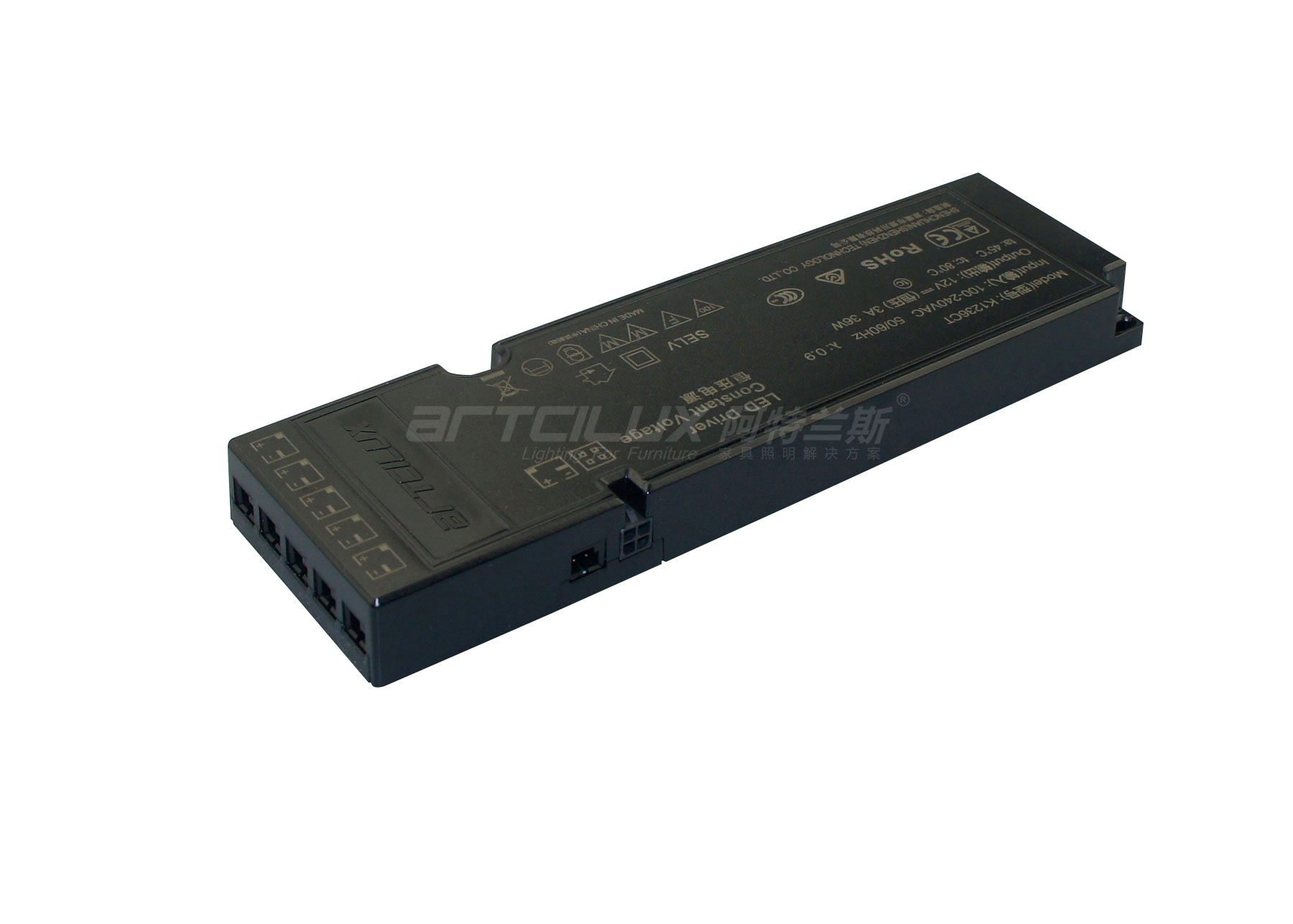 AC220V / 0.5A LED Driver Power Supply DC12V 60W 5A LED Light Strip Power Supply