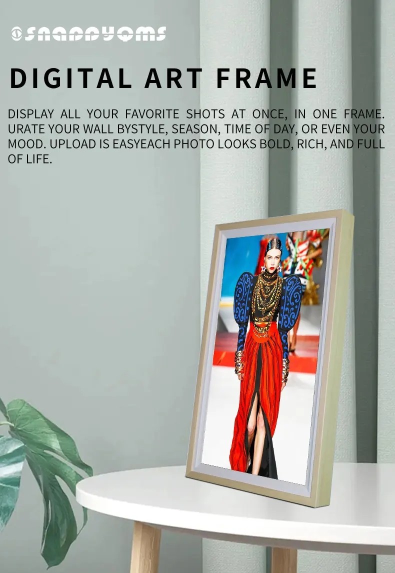 2K FHD Display Digital Painting Photo Frame For Home Wall Mount