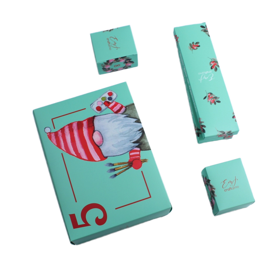Custom Luxury Paper Christmas Gift Blind Boxes Packaging Cosmetic Skincare Set