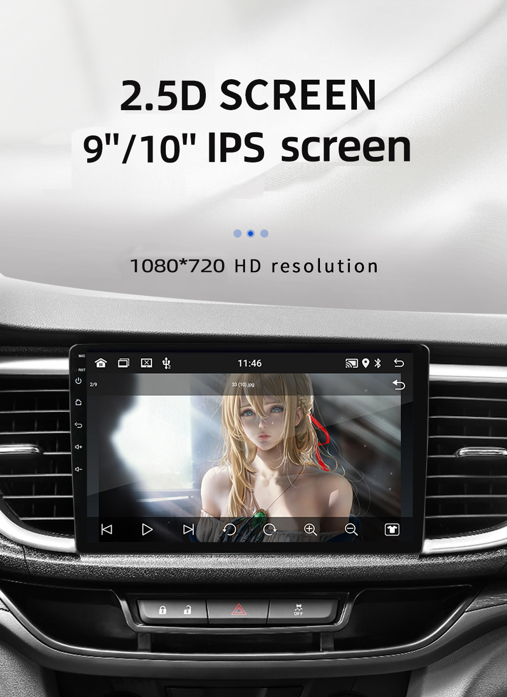 7/9/10 inch Android Multimedia Player GPS WIFI Bluetooth Player Car DVD Auto Radio GPS Map Player
