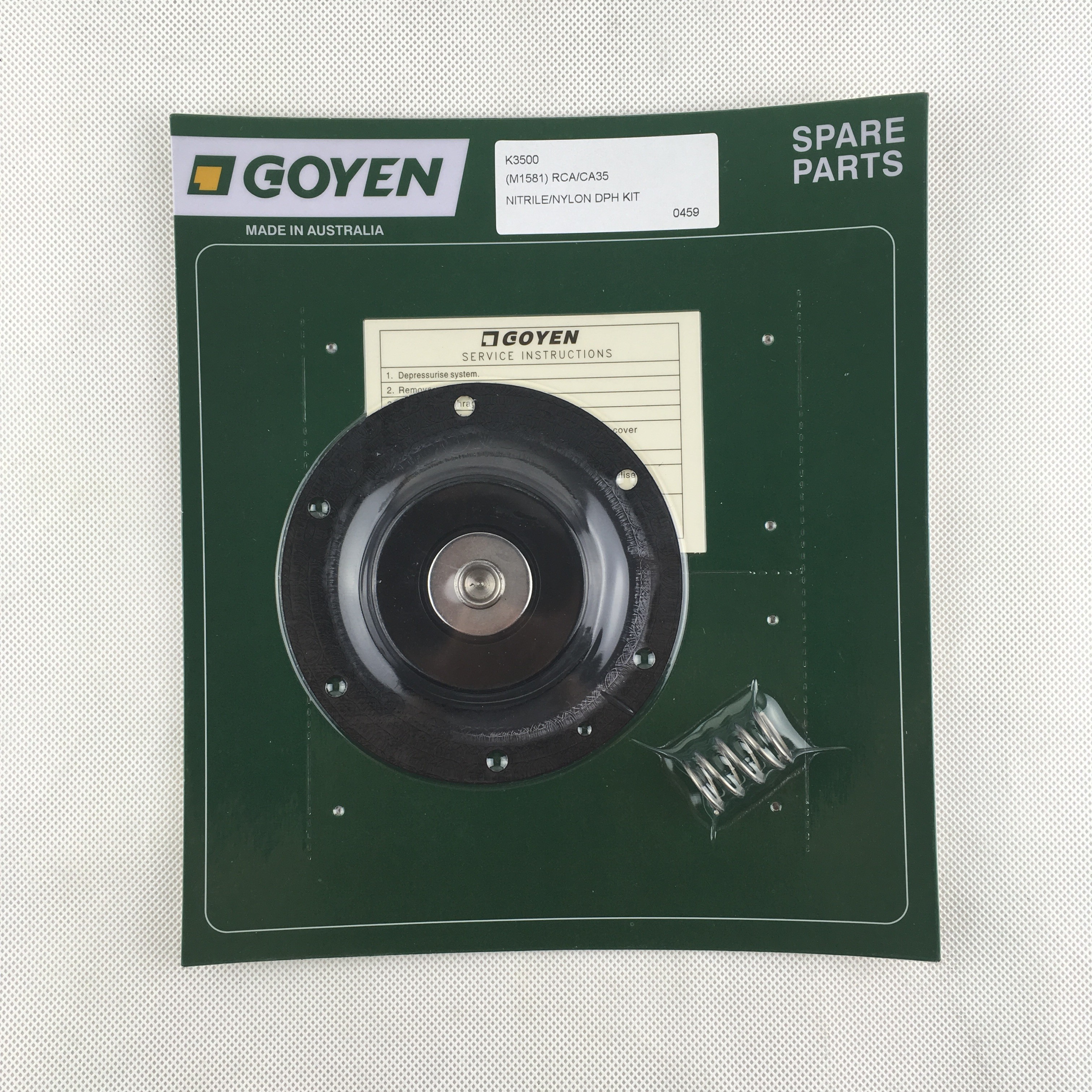 GOYEN K3502 M1591 CA/RCA35T 1.5 inch Goyen Type Diaphragm Repair Kit CA40T/RCA40T/DD