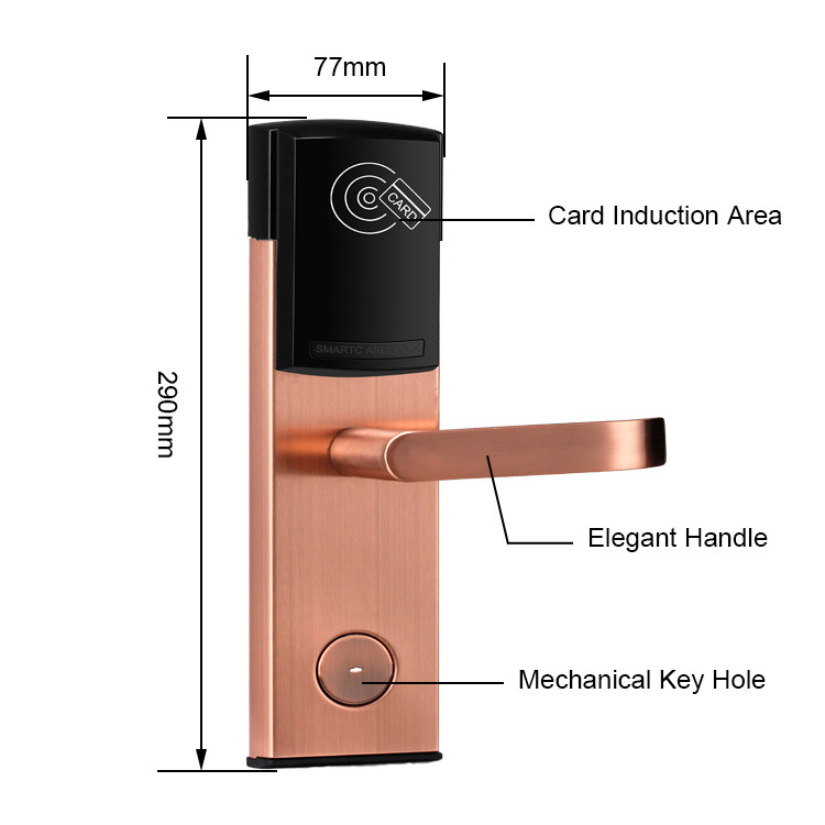 0.3s Magnetic Key Card Door Locks Smart Software With Card Encoder