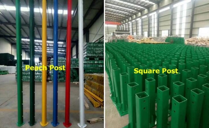 Road Way High Powder Coating Square Post 4.0mm Anti Climb Security Fencing 76.2x12.7mm Hole