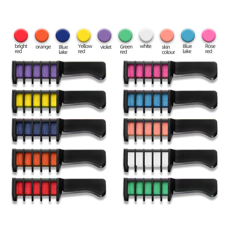 95 ml Volume Salon Hair Color Hair Chalk Comb Customize Temporary Washable Dye for Kids