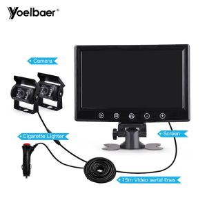 China TFT LCD Split Screen Reverse Parking Camera Quad Bus Monitor Night Vision on sale