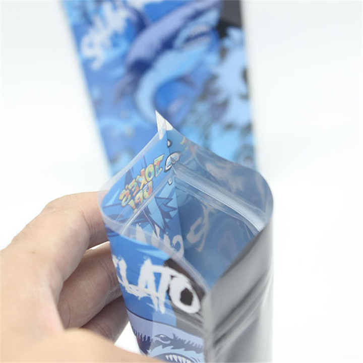 Weed Bag Aluminum Foil Candy Gummies Packaging Customized Plastic Bag for marijuana and tobacco