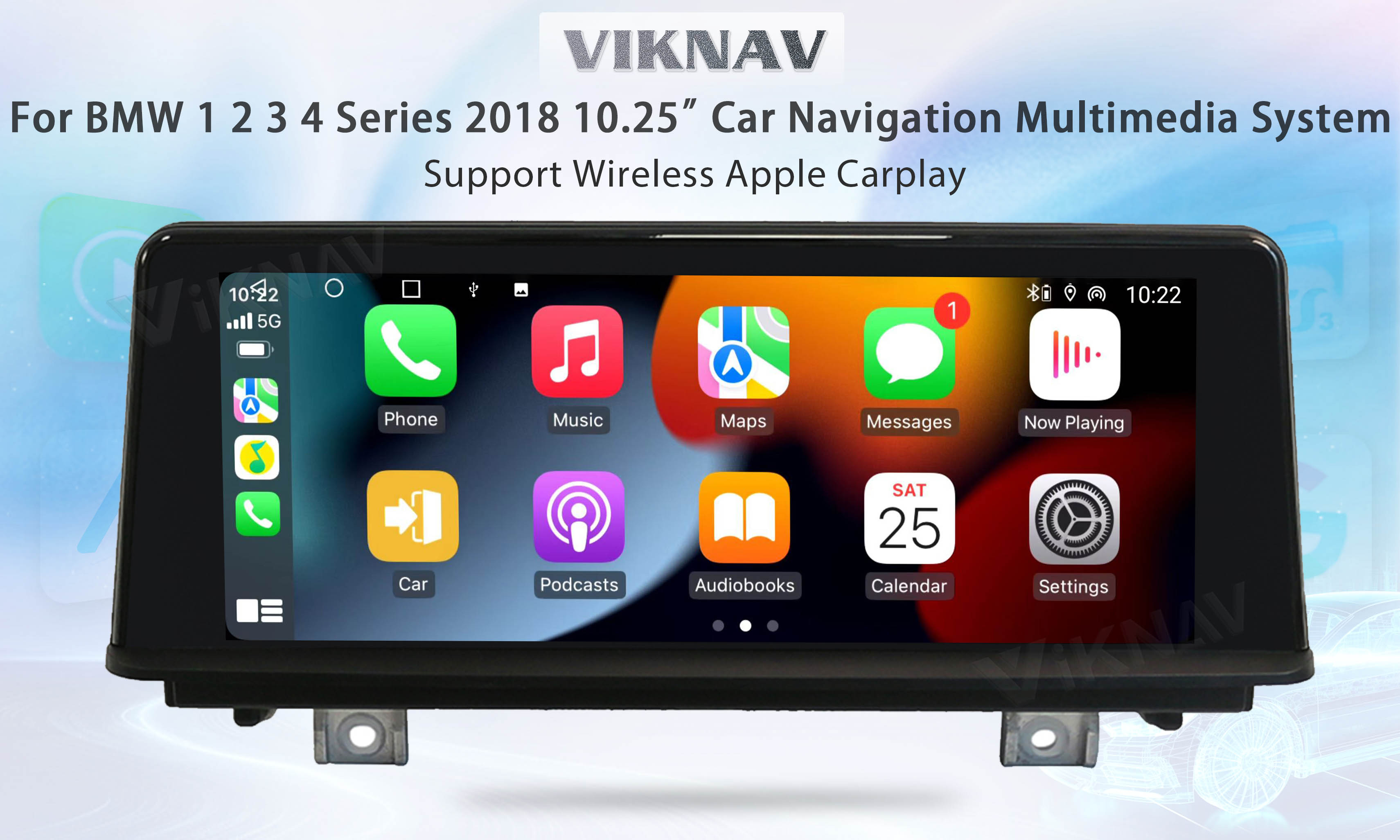 10.25 inch Car Radio For BMW 1 2 3 4 Series 2018 EVO System GPS Navigation Android Auto Multimedia Player Head Unit