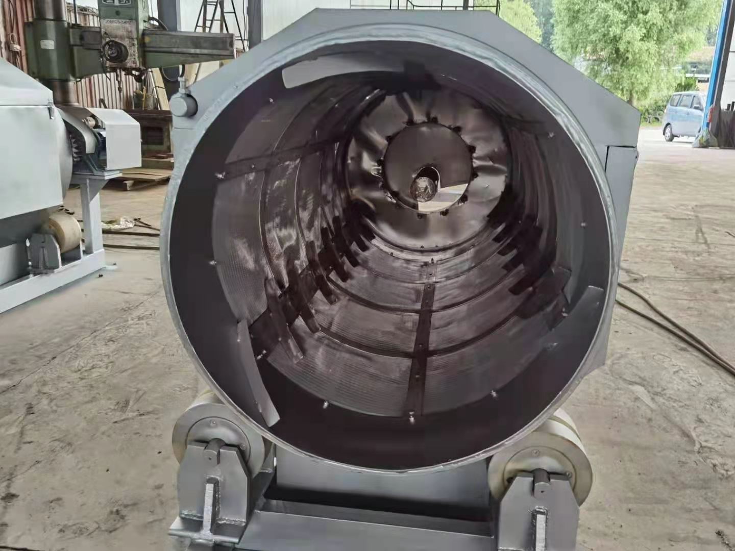SS304 316 Aluminum Shredder Machine Aquaculture Microfiltration Machine Drum Filter