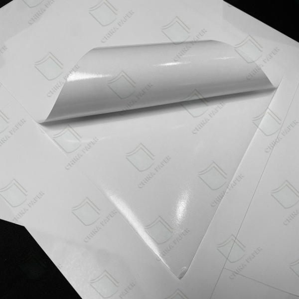 PP clear/white sticker with glassine release liner white and yellow most popular