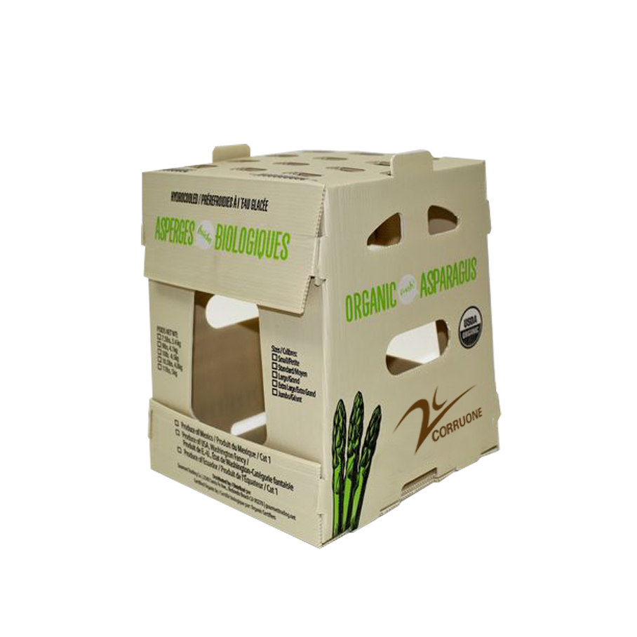 Embossing PP Vegetable Corrugated Boxes Rice Meat Corflute Box