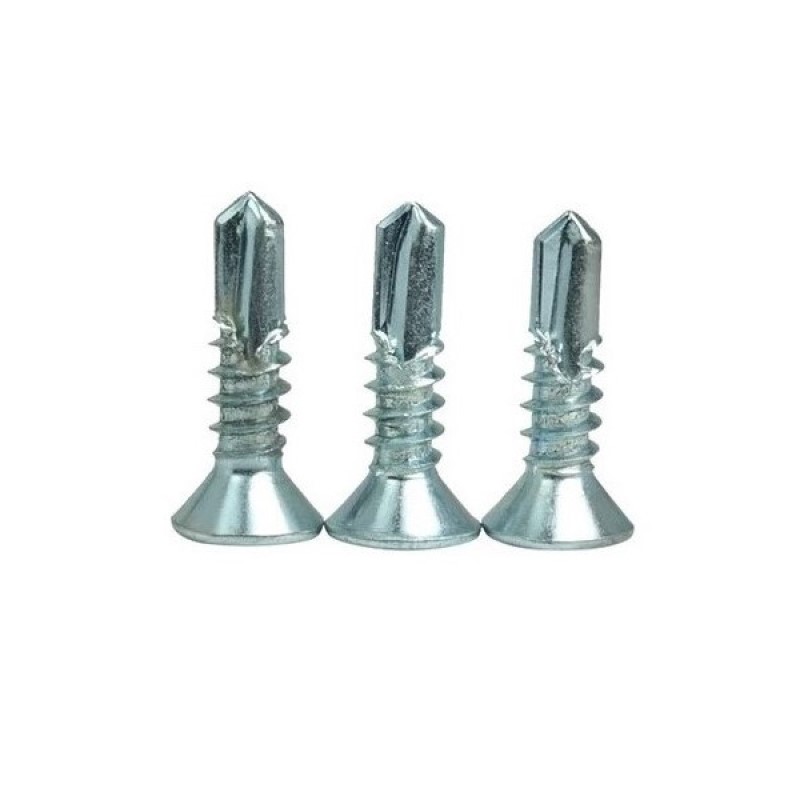 Tray Shipping Stainless Steel DIN7504 Cross Drilled Countersunk Head Drill Tail Screw